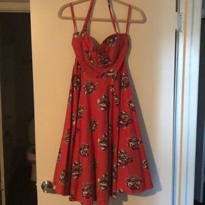 A line halter dress from Anthropologie
